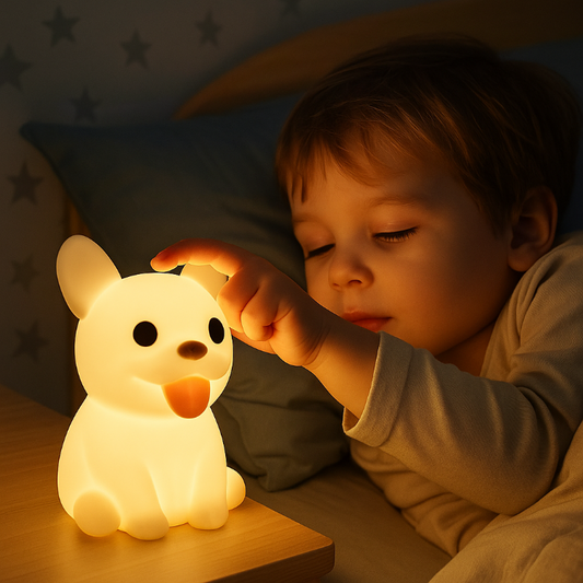 veilleuse chien bouledogue